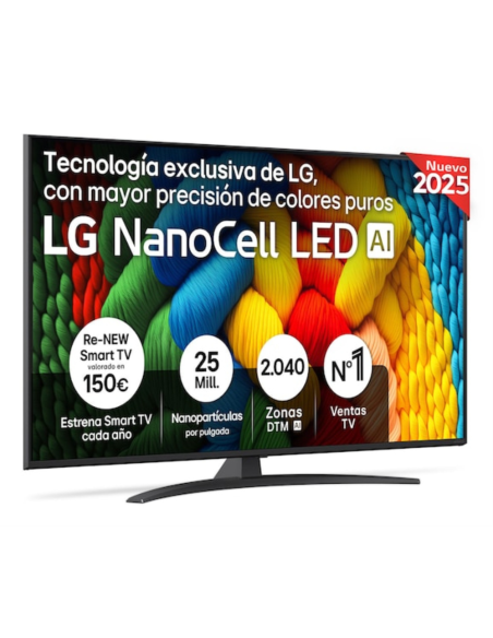 LG NanoCell AI 55NANO81A6A 139,7 cm (55") 4K Ultra HD Smart TV Wifi Negro