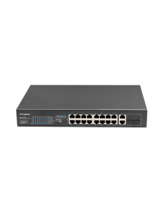 Lanberg RSFE-16P-2C-250 switch No administrado Gigabit Ethernet (10/100/1000) Energía sobre Ethernet (PoE) 1U Negro