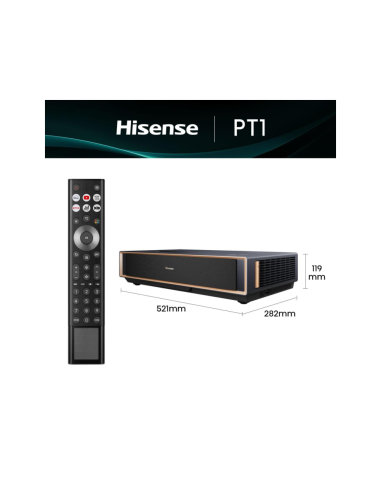 Hisense PT1 proyector de TV Negro 3D