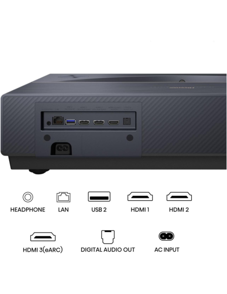 Hisense PT1 proyector de TV Negro 3D