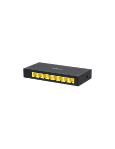 Dahua Technology Access DH-PFS3008-8GT switch No administrado L2 Gigabit Ethernet (10/100/1000) Negro