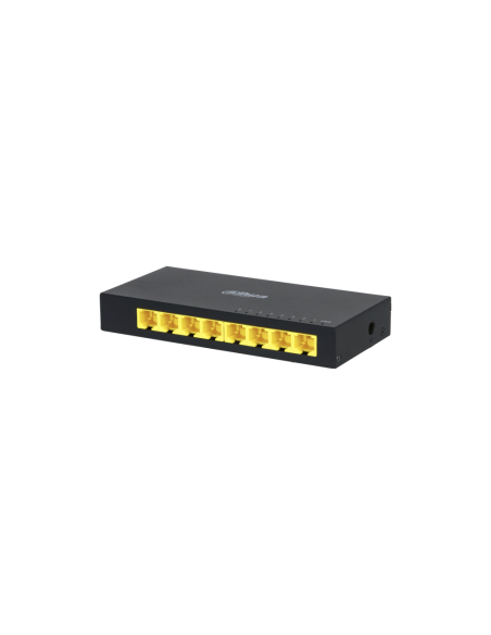 Dahua Technology Access DH-PFS3008-8GT switch No administrado L2 Gigabit Ethernet (10/100/1000) Negro