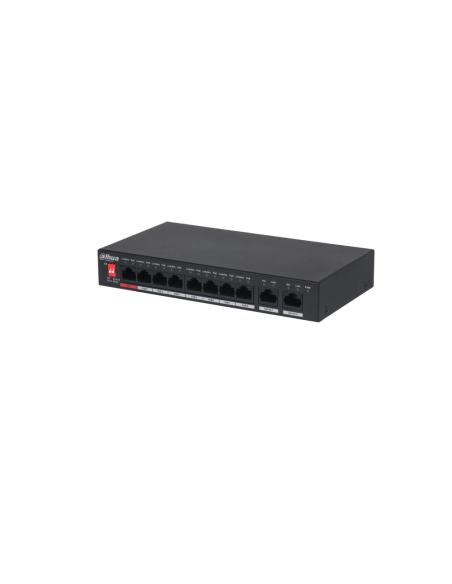 Dahua Technology PoE 10-Port Unmanaged Desktop Switch No administrado Gigabit Ethernet (10/100/1000) Energía sobre Ethernet (PoE