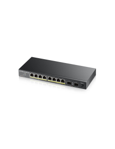 Zyxel GS1100-10HP v2 No administrado Gigabit Ethernet (10/100/1000) Energía sobre Ethernet (PoE) Negro