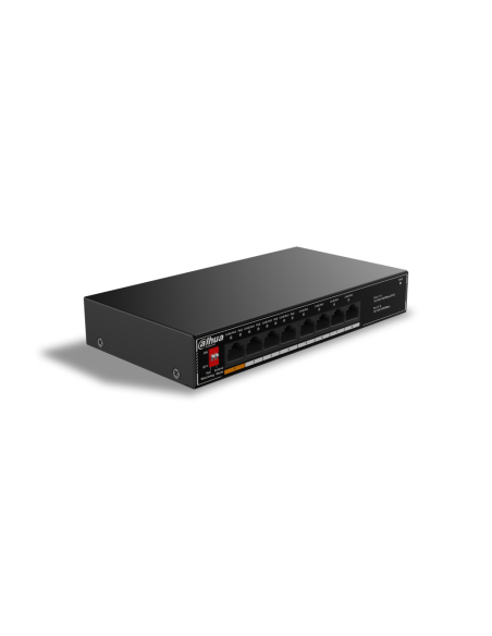 Dahua Technology PoE SG1008LP No administrado Gigabit Ethernet (10/100/1000) Energía sobre Ethernet (PoE) Negro