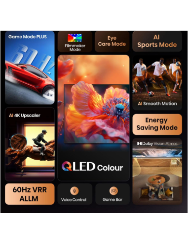 Hisense 55E77Q 139,7 cm (55") 4K Ultra HD Smart TV Wifi Negro