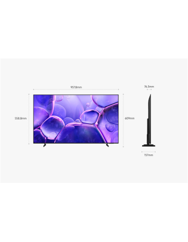 Samsung TU43U8005FU 109,2 cm (43") 4K Ultra HD Smart TV Wifi Negro