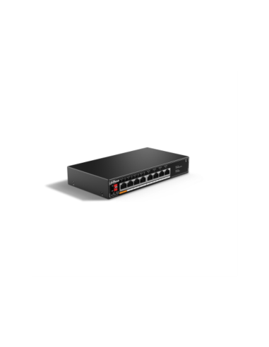 Dahua Technology PoE SF1008LP No administrado L2 Fast Ethernet (10/100) Energía sobre Ethernet (PoE) Negro