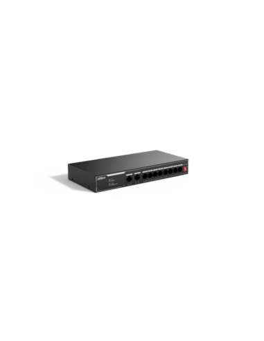 Dahua Technology PoE SF1010LP No administrado L2 Fast Ethernet (10/100) Energía sobre Ethernet (PoE) Negro