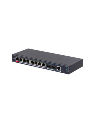 Dahua Technology PoE SG4010P-2F Gestionado L2 Gigabit Ethernet (10/100/1000) Energía sobre Ethernet (PoE) Negro