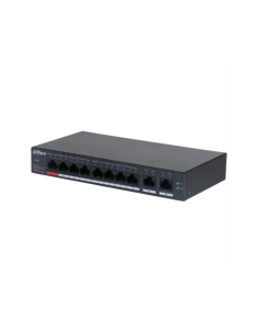 Dahua Technology DH-CS4010-8ET-110 switch Gestionado L2 Fast Ethernet (10/100) Energía sobre Ethernet (PoE) Negro