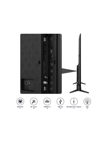 Hisense 50A6K 127 cm (50") 4K Ultra HD Smart TV Wifi Negro 300 cd / m²