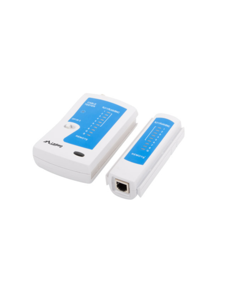 Lanberg NT-0401 comprobador de cables de red Comprobador de cables UTP/STP Azul, Blanco