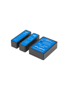 Lanberg NT-0404 comprobador de cables de red Comprobador de alimentación PoE Negro, Azul