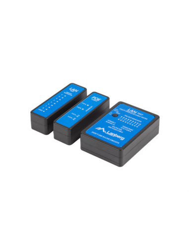 Lanberg NT-0404 comprobador de cables de red Comprobador de alimentación PoE Negro, Azul