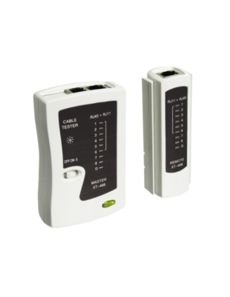 WP WPC-TST-001 comprobador de cables de red Blanco