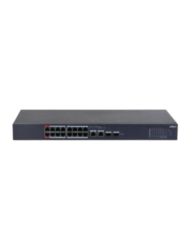 Dahua Technology DH-CS4218-16ET-190 switch Gestionado L2 Gigabit Ethernet (10/100/1000) Energía sobre Ethernet (PoE) Negro