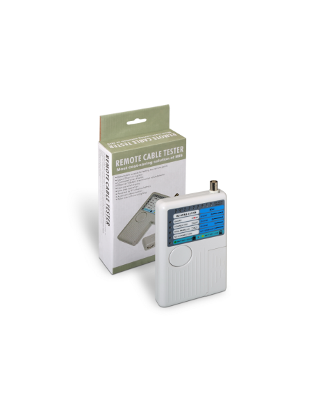 AISENS A142-0313 comprobador de cables de red Comprobador de cables UTP/STP Gris