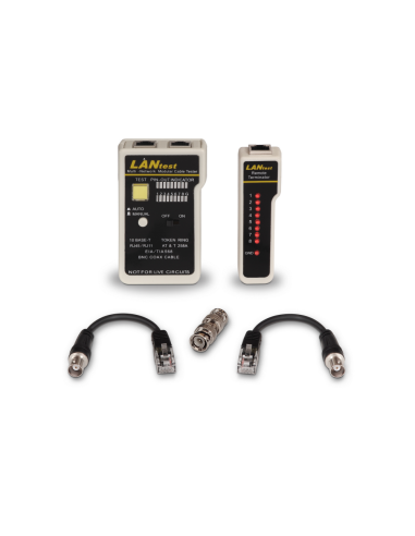 AISENS A142-0314 comprobador de cables de red Comprobador de cables UTP/STP Negro, Gris