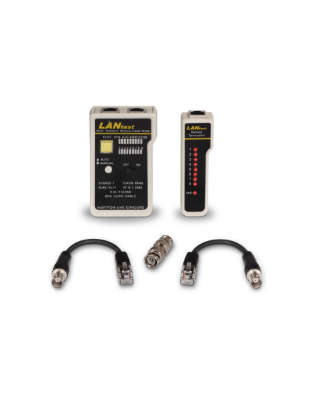 AISENS A142-0314 comprobador de cables de red Comprobador de cables UTP/STP Negro, Gris