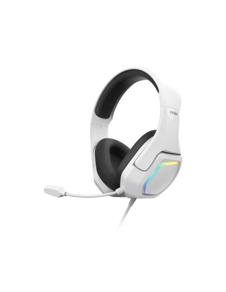 Krom Kopa 7.1 Auriculares Alámbrico Diadema Juego Negro, Blanco