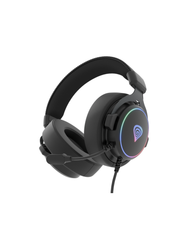 GENESIS Neon 764 Auriculares Alámbrico Diadema Juego USB tipo A Negro