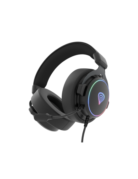 GENESIS Neon 764 Auriculares Alámbrico Diadema Juego USB tipo A Negro