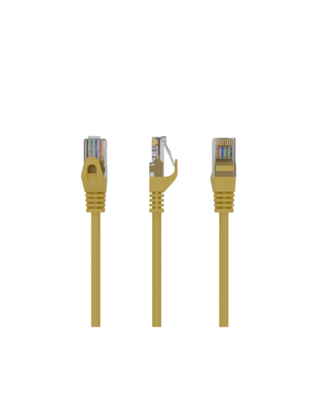 Gembird PP6U-0.25M/Y cable de red Amarillo 0,25 m Cat6 U/UTP (UTP)