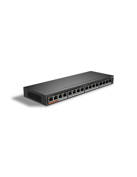 Dahua Technology PoE SG1016P No administrado L2 Gigabit Ethernet (10/100/1000) Energía sobre Ethernet (PoE) Negro