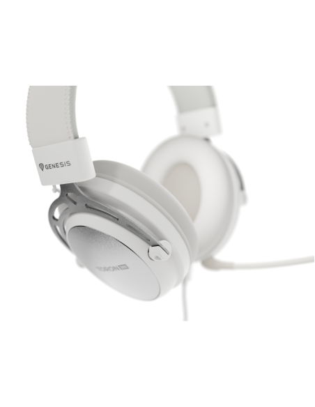 GENESIS Toron 301 Auriculares Alámbrico Diadema Juego Blanco