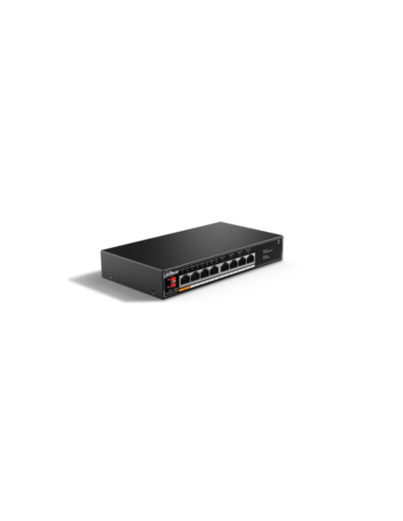 Dahua Technology PoE SF1008LP No administrado L2 Fast Ethernet (10/100) Energía sobre Ethernet (PoE) Negro