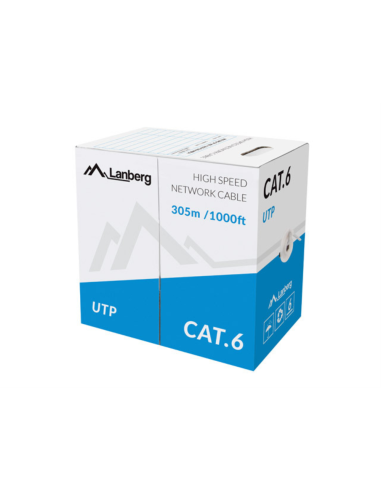 Lanberg LCU6-11CU-0305-S cable de red Gris 305 m Cat6 U/UTP (UTP)