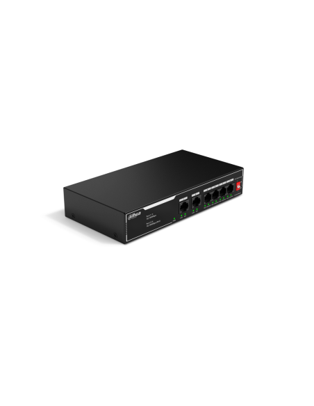 Dahua Technology PoE SF1006LP No administrado L2 Fast Ethernet (10/100) Energía sobre Ethernet (PoE) Negro