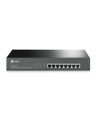 TP-Link TL-SG1008MP switch No administrado Gigabit Ethernet (10/100/1000) Energía sobre Ethernet (PoE) Negro