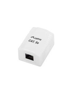 Lanberg OU5-0001-W caja de tomacorriente RJ-45 Blanco