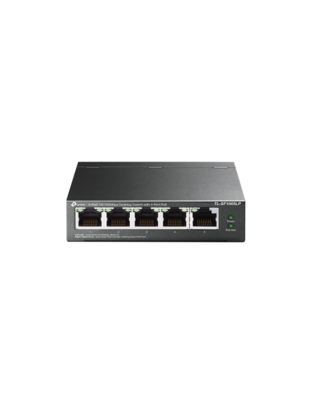 TP-Link TL-SF1005LP switch No administrado Fast Ethernet (10/100) Energía sobre Ethernet (PoE) Negro