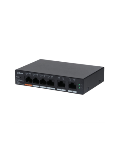 Dahua Technology DH-CS4006-4GT-60 switch Gestionado L2 Gigabit Ethernet (10/100/1000) Energía sobre Ethernet (PoE) Negro