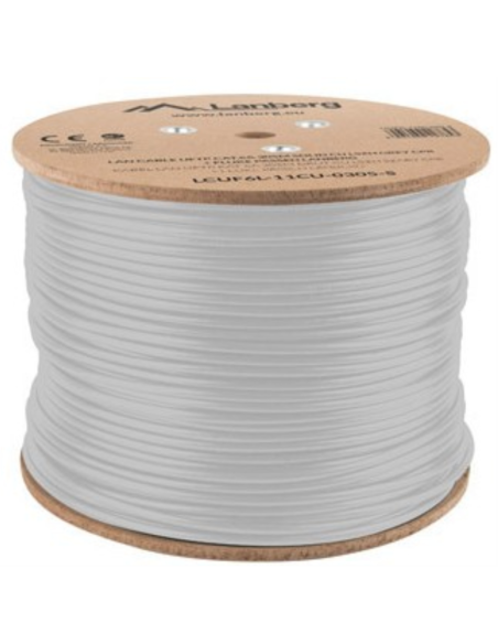 Lanberg LCUF6L-11CU-0305-S cable de red Gris 305 m Cat6a U/FTP (STP)