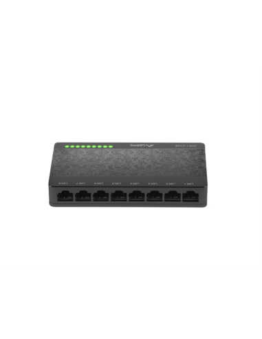 Lanberg DSP1-0108 switch No administrado Fast Ethernet (10/100) Negro