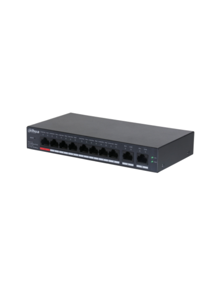 Dahua Technology DH-CS4010-8ET-110 switch Gestionado L2 Fast Ethernet (10/100) Energía sobre Ethernet (PoE) Negro