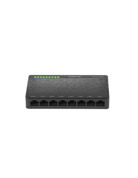 Lanberg DSP1-0108 switch No administrado Fast Ethernet (10/100) Negro