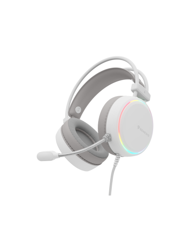 GENESIS NSG-2308 auricular y casco Auriculares Alámbrico Diadema Juego USB tipo A Blanco