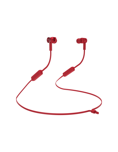 Hiditec AKEN Auriculares Inalámbrico Dentro de oído, Banda para cuello Llamadas/Música Bluetooth Rojo