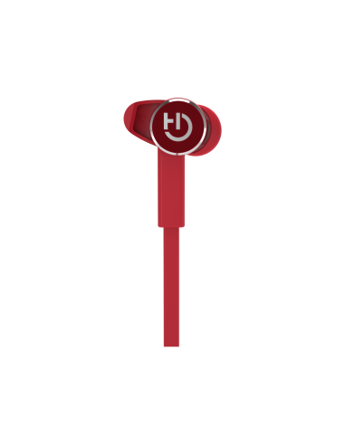 Hiditec AKEN Auriculares Inalámbrico Dentro de oído, Banda para cuello Llamadas/Música Bluetooth Rojo