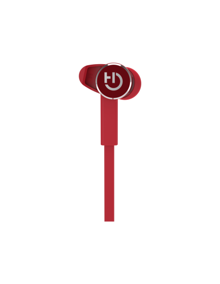 Hiditec AKEN Auriculares Inalámbrico Dentro de oído, Banda para cuello Llamadas/Música Bluetooth Rojo