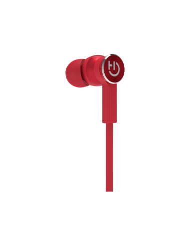 Hiditec AKEN Auriculares Inalámbrico Dentro de oído, Banda para cuello Llamadas/Música Bluetooth Rojo