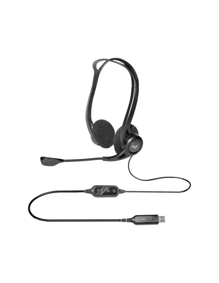 Logitech 981-000100 auricular y casco Auriculares Alámbrico Diadema Llamadas/Música USB tipo A Negro
