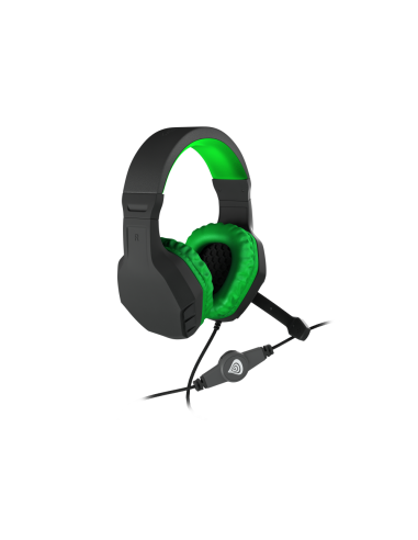 GENESIS Argon 200 Auriculares Alámbrico Diadema Juego Negro, Verde