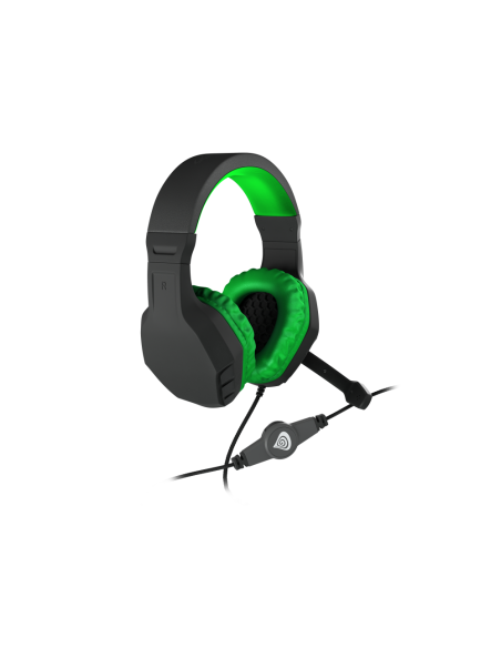 GENESIS Argon 200 Auriculares Alámbrico Diadema Juego Negro, Verde