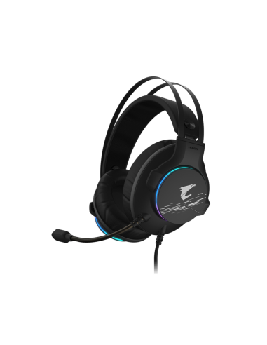 GIGABYTE AORUS H1 auricular y casco Auriculares Alámbrico Diadema Juego USB tipo A Negro